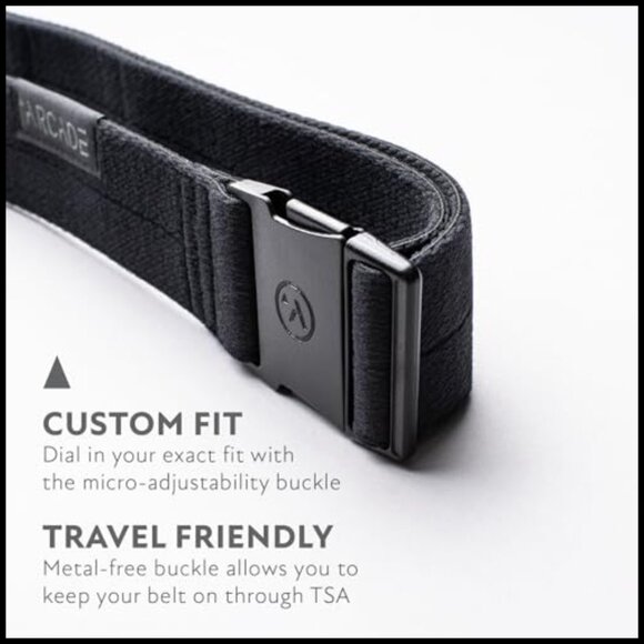 Repreve Slim Elastic Stretch Belt with Micro Adjust Buckle main image 6